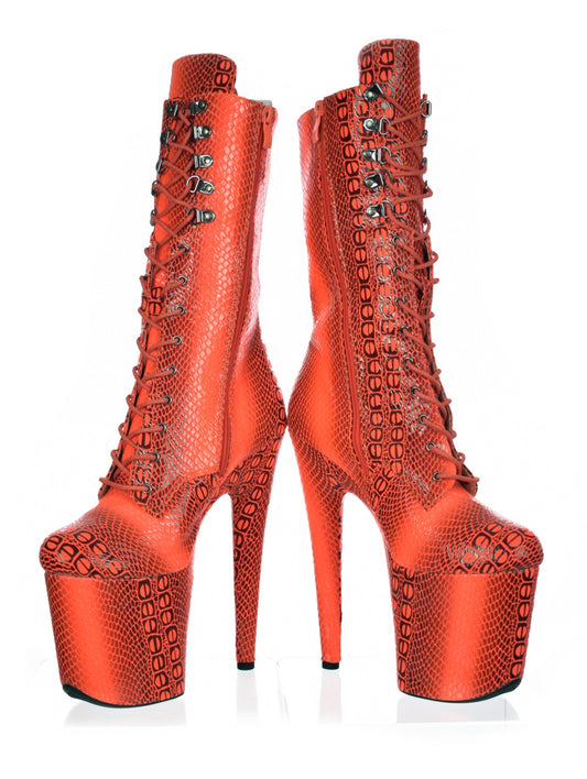 Red Anaconda Platform 20cm Boot